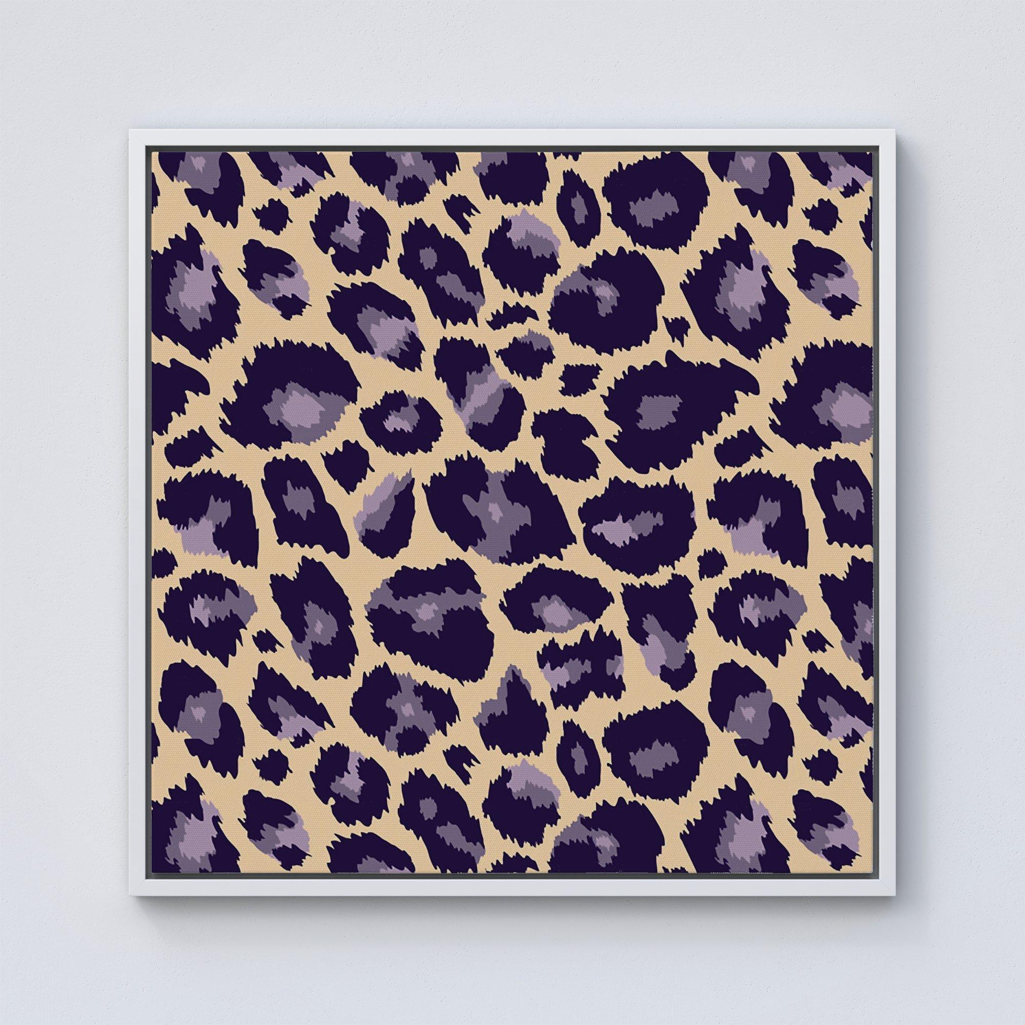 Leopard Print Framed Canvas